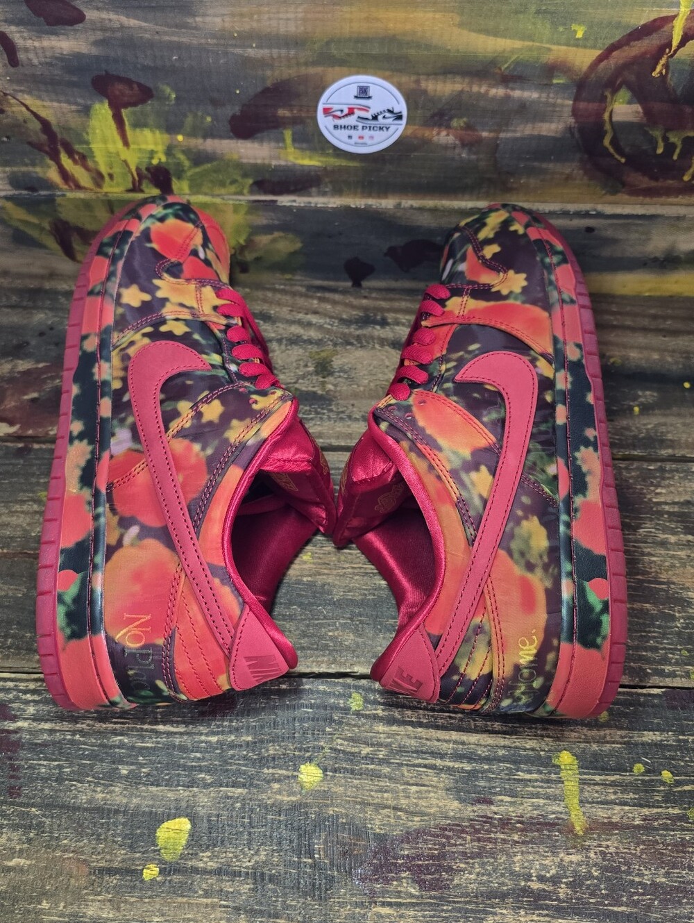 Nike SB Dunk Low Men's Size 11 Wizard of Oz Poppy Field FZ1291 600 Brand New - Picture 4 of 8